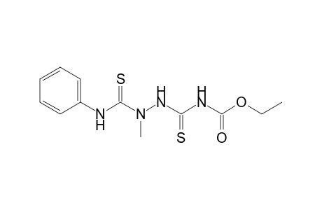 Ethyl N-[[methyl(phenylcarbamothioyl)amino]carbamothioyl]carbamate