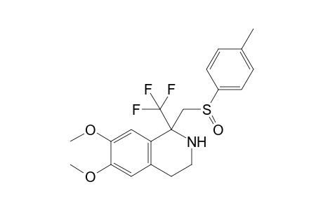 6,7-Dimethoxy-1-[(p-tolyl)sulfinyl]methyl-1-(trifluoromethyl)-1,2,3,4-tetrahydroisoquinoline