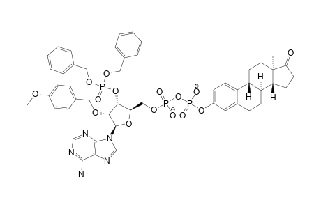 3'-[[BIS-(BENZYLOXY)-PHOSPHINYL]-OXY]-ADENOSINE-5'-DIPHOSPHO-(3-ESTRONE)