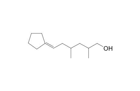 6-Cyclopentylidene-2,4-dimethylhexan-1-ol