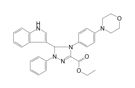 3-(1H-indol-3-yl)-4-(4-morpholinophenyl)-2-phenyl-3H-1,2,4-triazole-5-carboxylic acid ethyl ester