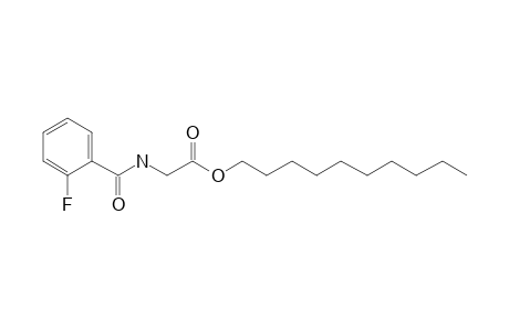 Glycine, N-(2-fluorobenzoyl)-, decyl ester