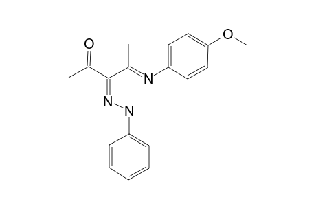 4-(4-METHOXYPHENYLIMINO)-3-PHENYLHYDRAZONOPENTAN-2-ONE