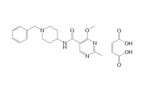 N-(1-benzyl-4-piperidyl)-4-methoxy-2-methyl-5-pyrimidinecarboxamide, maleate(1.1)