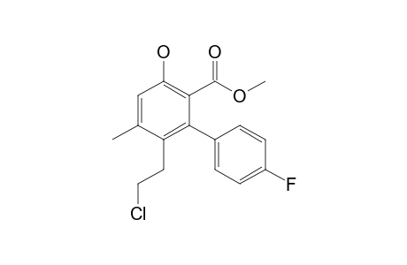 Methyl 6-(2-chloroethyl)-4'-fluoro-3-hydroxy-5-methylbiphenyl-2-carboxylate