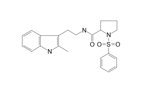 2-Pyrrolidinecarboxamide, N-[2-(2-methyl-1H-indol-3-yl)ethyl]-1-(phenylsulfonyl)-