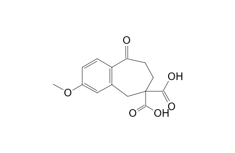 3-Methoxy-9-oxo-5,7,8,9-tetrahydro-6H-benzo[7]annulene-6,6-dicarboxylic acid