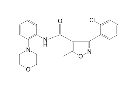 3-(o-chlorophenyl)-5-methyl-2'-morpholine-4-isoxazolecarboxanilide