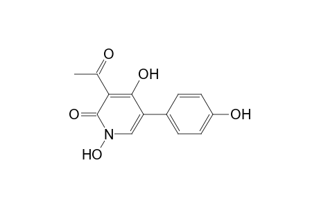 1,4-Dihydroxy-3-ethanoyl-5-(p-hydroxyphenyl)-2(1H)-pyridone