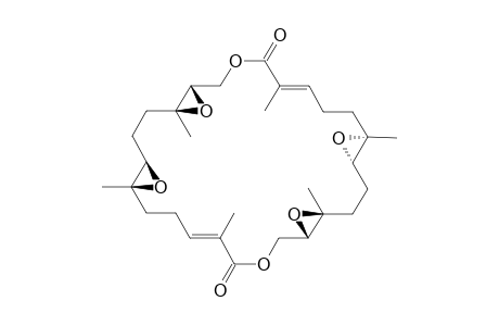 FL2E4-2 [2,6,10,15,19,23,26-Hexamethyl-6,7;10,11;19,20;23,24-tetraepoxy-13,26-dioxacyclohexaeicos-2,15-dien-1,14-dione] isomer