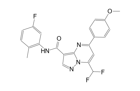 7-(difluoromethyl)-N-(5-fluoro-2-methylphenyl)-5-(4-methoxyphenyl)pyrazolo[1,5-a]pyrimidine-3-carboxamide