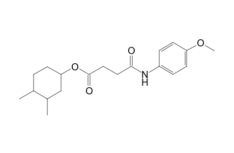 Succinamic acid, N-(4-methoxyphenyl)-, 3,4-dimethylcyclohexyl ester