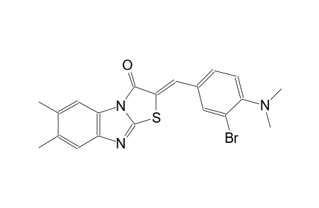 thiazolo[3,2-a]benzimidazol-3(2H)-one, 2-[[3-bromo-4-(dimethylamino)phenyl]methylene]-6,7-dimethyl-, (2Z)-