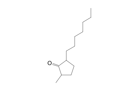 Cyclopentanone, 2-heptyl-5-methyl-