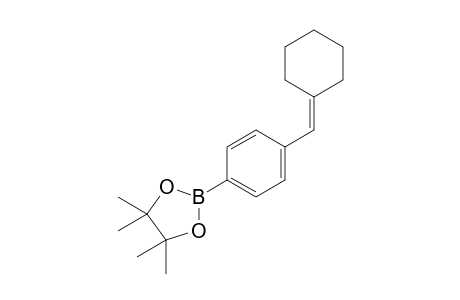 2-(4-(cyclohexylidenemethyl)phenyl)-4,4,5,5-tetramethyl-1,3,2-dioxaborolane