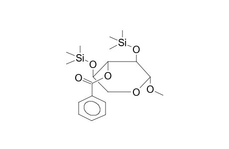 Methyl-3-O-benzoyl-2,4-bis-O-trimethylsilyl.beta.-D-xylopyranosid