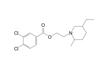 2-(5-Ethyl-2-methylpiperidino)ethyl 3,4-dichlorobenzoate