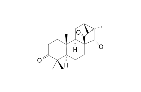 15.alpha.-hydroxy-trachylobane-3,14-dione