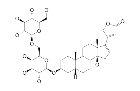 16,17-DIHYDRO-NERIDIENONE-3-O-BETA-D-GLUCOPYRANOSYL-(1->6)-O-BETA-D-GALACTOPYRANOSIDE