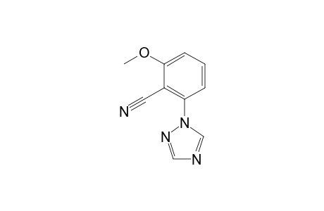 Benzonitrile, 2-methoxy-6-(1H-1,2,4-triazol-1-yl)-