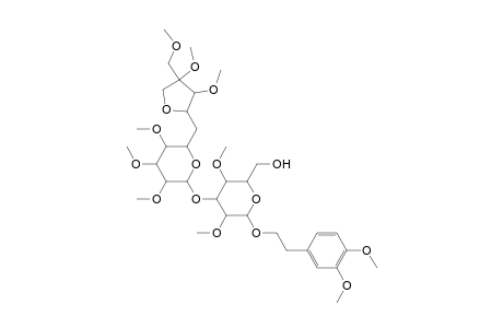 2-(3,4-Dimethoxyphenyl)ethyl 2,3,5-tri-o-methyl-.beta.-(d)-apiofuranosyl(1.rar.6)-2,3,4-tri-o-methyl-.alpha.-(l)-rhamnopyranosyl(1.rar.3)-2,4-di-o-methyl-.beta.-(d)-glucopyranoside