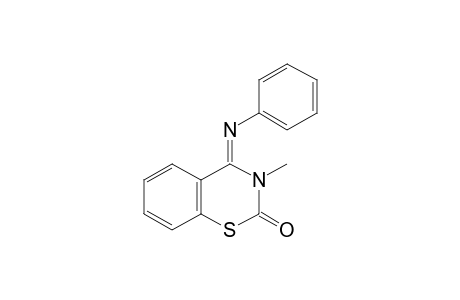 3,4-dihydro-3-methyl-4-(phenylimino)-2H-1,3-benzothiazin-2-one