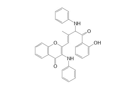 4H-1-Benzopyran-4-one, 2-[4-(2-hydroxyphenyl)-2-methyl-4-oxo-3-(phenylamino)-1-butenyl]-3-(p henylamino)-