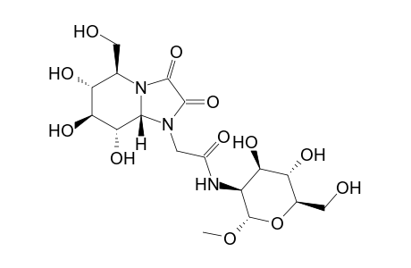 (5R,6R,7S,8S,8aS)-N-(6,7,8-Trihydroxy-5-hydroxymethyl-1-{[1'S,2'S,3'R,4'S,5'R]-3',4'-dihydroxy-5'-hydroxymethyl-1'-methoxytetrahydropyran-2'-ylacetamide-2"-yl})hexahydroimidazo[1,2-a]pyridine-2,3-dione