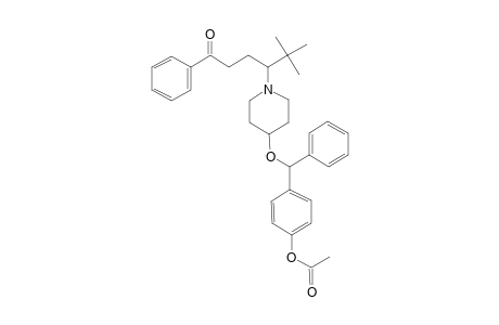 4'-(t-Butyl)-4-{4''-[(4'"-acetoxyphenyl)phenylmethoxy]piperidino]butyrophenone