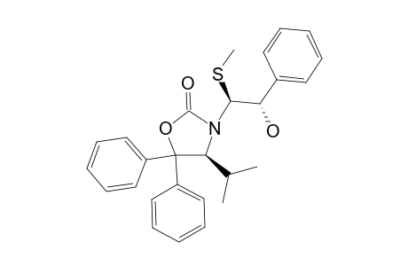 (S)-3-[(1S,2S)-2-HYDROXY-1-(METHYLSULFANYL)-2-PHENYLETHYL]-4-ISOPROPYL-5,5-DIPHENYLOXAZOLIDIN-2-ONE