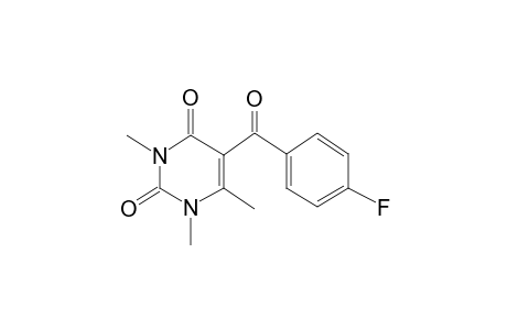 2,4(1H,3H)-pyrimidinedione, 5-(4-fluorobenzoyl)-1,3,6-trimethyl-