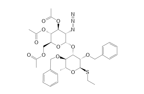 ETHYL-(3,4,6-TRI-O-ACETYL-2-AZIDO-2-DEOXY-ALPHA-D-GLUCOPYRANOSYL)-(1->3)-2,4-DI-O-BENZYL-1-THIO-ALPHA-L-RHAMNOPYRANOSIDE