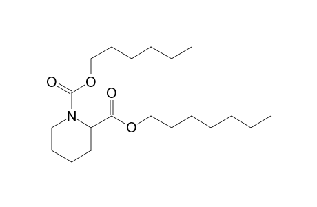 Pipecolic acid, N-hexyloxycarbonyl-, heptyl ester