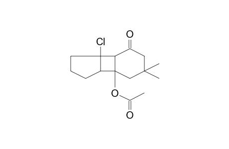 Tricyclo[6.3.0.0(2,7)]undecan-3-one, 7-acetoxy-1-chloro-5,5-dimethyl-