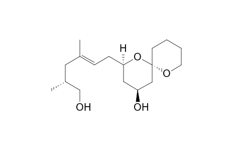 (2R,4S,6S)-2-[(5'R,2'E)-6'-Hydroxy-3',5'-dimethylhex-2'-enyl]-1,7-dioxaspiro[5,5]undecan-4-ol