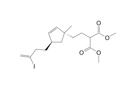 2-[2-[(1R,4R)-4-(3-iodobut-3-enyl)-1-methyl-1-cyclopent-2-enyl]ethyl]propanedioic acid dimethyl ester