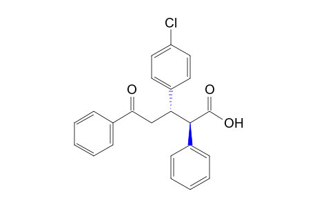 erythro-4-BENZOYL-3-(p-CHLOROPHENYL)-2-PHENYLBUTYRIC ACID
