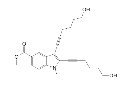 Methyl 2,3-Bis(6-hydroxyhex-1-yn-1-yl)-1-methyl-1H-indole-5-carboxylate