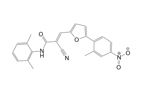 (2E)-2-cyano-N-(2,6-dimethylphenyl)-3-[5-(2-methyl-4-nitrophenyl)-2-furyl]-2-propenamide