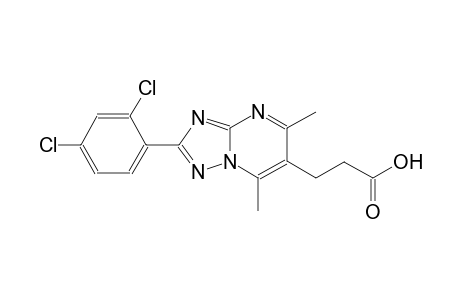 [1,2,4]triazolo[1,5-a]pyrimidine-6-propanoic acid, 2-(2,4-dichlorophenyl)-5,7-dimethyl-