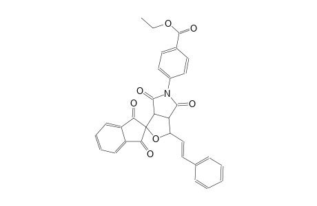 (E)-ethyl 4-(1',3',4,6-tetraoxo-3-styryl-1',3a,3',4,6,6a-hexahydrospiro[furo[3,4-c]pyrrole-1,2'-inden]-5(3H)-yl)benzoate