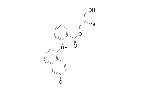 2,3-bis(oxidanyl)propyl 2-[(7-chloranylquinolin-4-yl)amino]benzoate