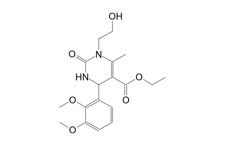 ethyl 4-(2,3-dimethoxyphenyl)-1-(2-hydroxyethyl)-6-methyl-2-oxo-1,2,3,4-tetrahydro-5-pyrimidinecarboxylate