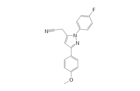 [1-(4-FLUOROPHENYL)-3-(4-METHOXYPHENYL)-PYRAZOL-5-YL]-ACETONITRILE
