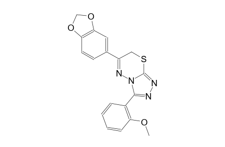 2-[6-(1,3-benzodioxol-5-yl)-7H-[1,2,4]triazolo[3,4-b][1,3,4]thiadiazin-3-yl]phenyl methyl ether