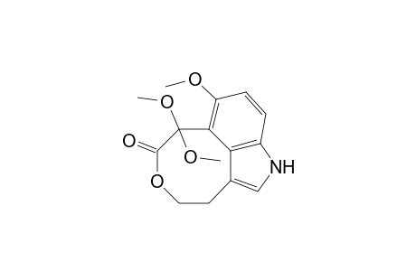 1,3,4,7-Tetrahydro-7,7,8-trimethoxyoxocino[4,5,6-cd]indol-6-one