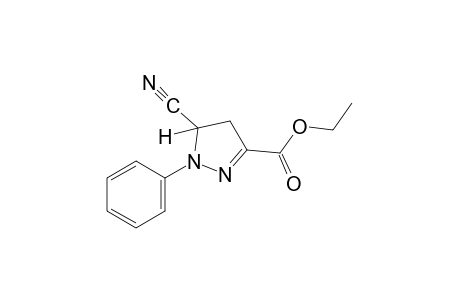 5-cyano-1-phenyl-2-pyrazoline-8-carboxylic acid, ethyl ester