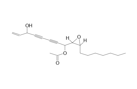 PQ-6;8-ACETOXY-9,10-EPOXY-HEPTADECA-4,6-DIYNE-1-ENE-3-OL
