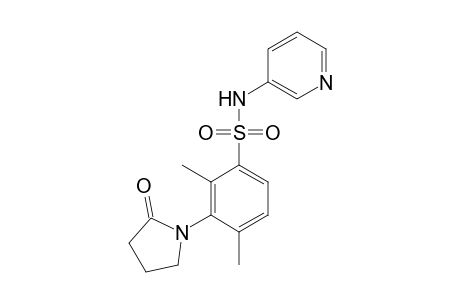 2,4-Dimethyl-3-(2-oxo-1-pyrrolidinyl)-N-(3-pyridinyl)benzenesulfonamide