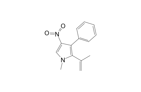 1-Methyl-4-nitro-3-phenyl-2-(1-methylethenyl)pyrrole